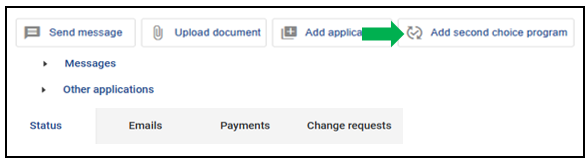 Application Portal - Second Choice Program